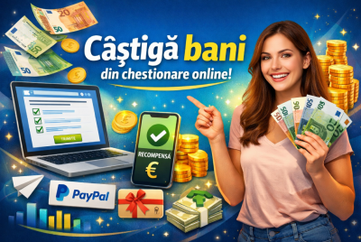 Concurs: Câștigă între 50 și 150 euro lunar din chestionare online!