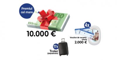 Concurs: Castiga 10.000 de euro, 4 vouchere de vacanta in valoare de 2.000 euro sau unul dintre cele 17 trolere de vacanta!