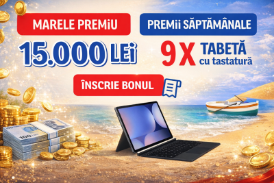 Concurs: Câștigă 15.000 lei + tablete cu tastatură de la Dr. Oetker!