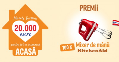 Concurs: Câștigă 20.000 euro + mixere KitchenAid de la Dr. Oetker!