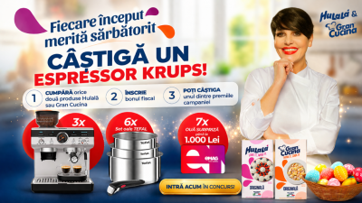Concurs: Câștigă espressoare Krups + premii de bucătărie Hulala!