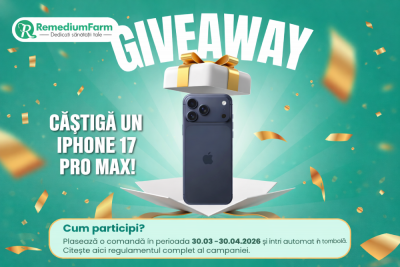Concurs: Câștigă un iPhone 17 Pro Max 256GB 5G!