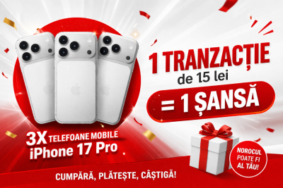 Concurs: Câștigă 3 telefoane iPhone 17 Pro cu UniCredit RoPay!