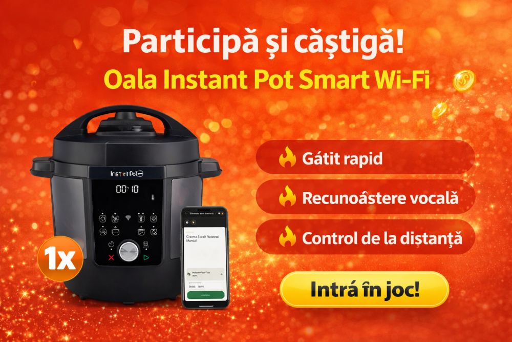 Concurs: Câștigă multicooker Instant Pot Plus de la TV Paprika!