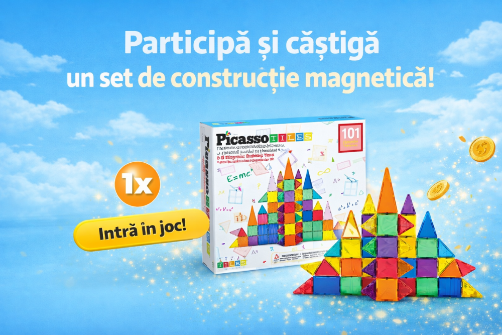 Concurs: Câștigă set de construcție magnetic Picasso Tiles de la Minimax!