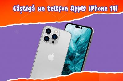 Concurs: Castiga un telefon mobil Apple iPhone 14 128GB 5G!