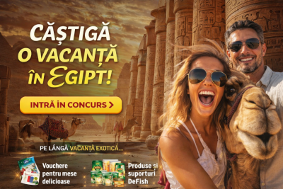 Concurs: Câștigă vacanță în Egipt + vouchere și premii DeFish!