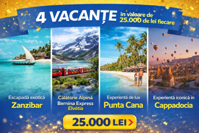 Concurs: Câștigă 4 vacanțe de 25.000 lei + vouchere eMAG și Beautik de la Sobranie!
