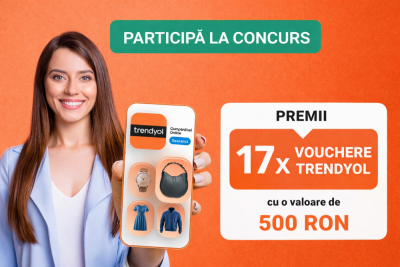 Concurs: Câștigă 17 vouchere Trendyol de 500 lei!