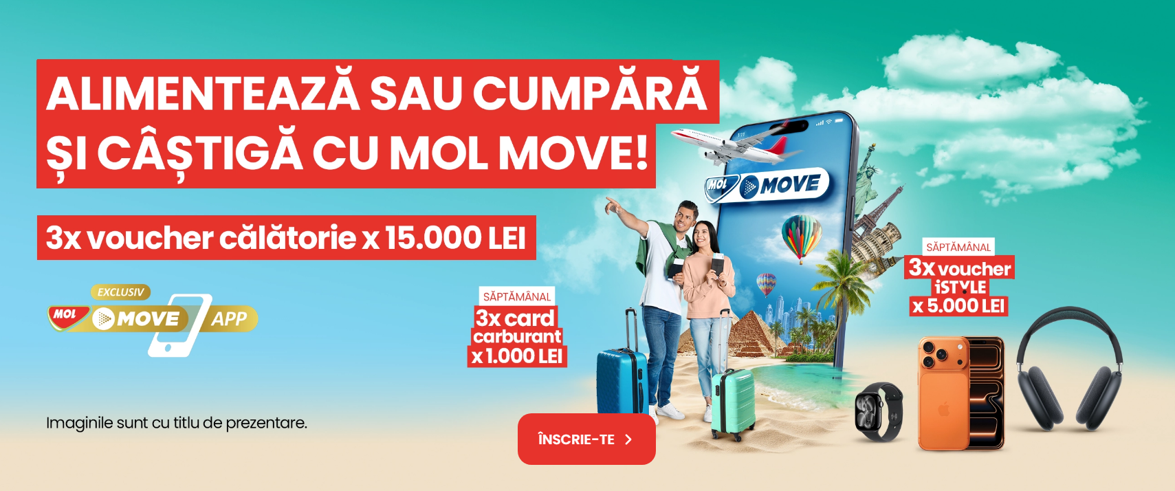 Concurs: Câștigă vouchere de vacanță 15.000 lei + premii iSTYLE și carburant MOL!